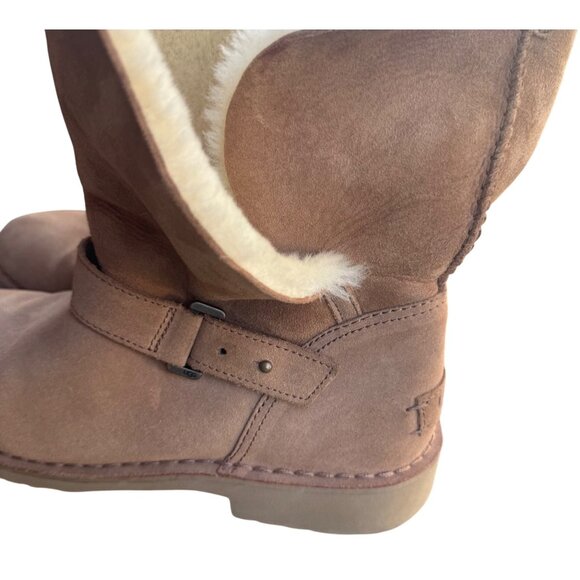UGG Aubrielle Modern Moto Styling Boots Women’s Size 9.5 US - Picture 2 of 13